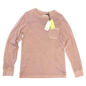 Goodfellow & Co Long Sleeve Garment Dyed Pocket T-Shirt